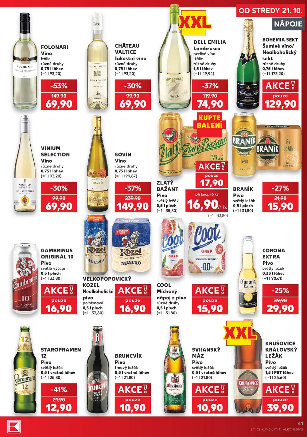 Kaufland 21.10. - 27.10. - Kaufland - Praha 8 (Malý Klín)