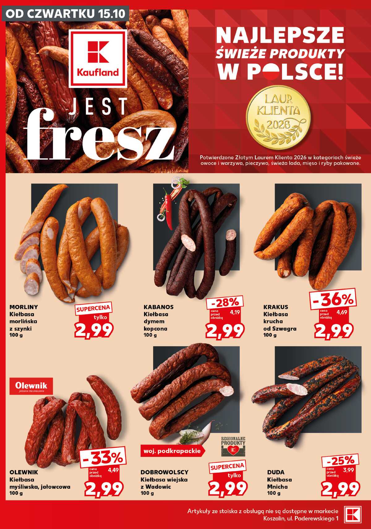 Leták Kaufland Polsko 19.10.-21.10.2026 - Silný start strana 14