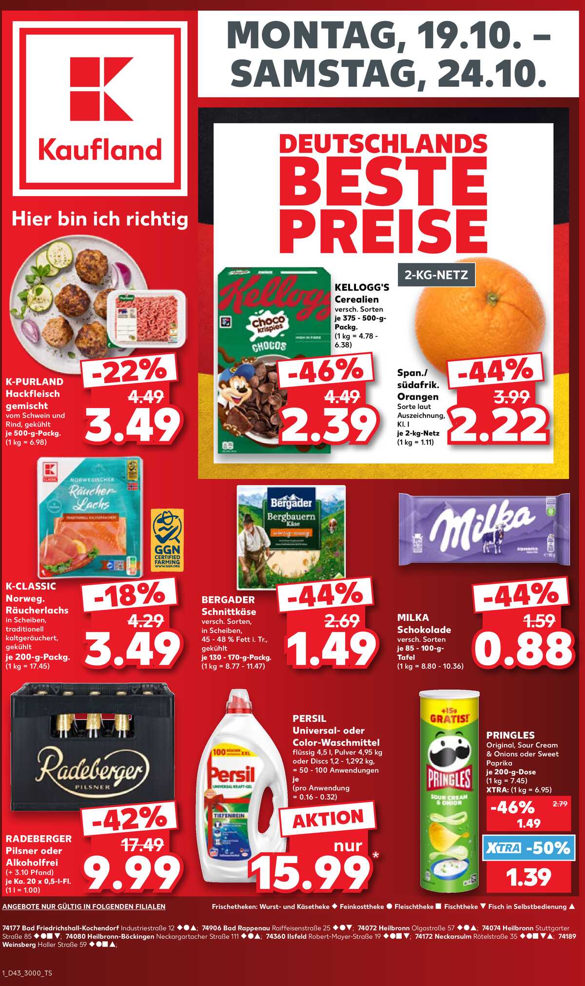 Leták Kaufland Německo 17.10.-17.10.2026 strana 1