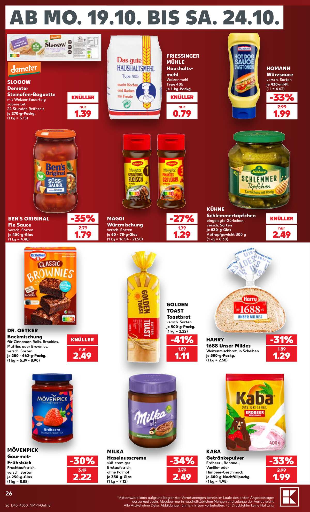 Leták Kaufland Německo 17.10.-17.10.2026 strana 26