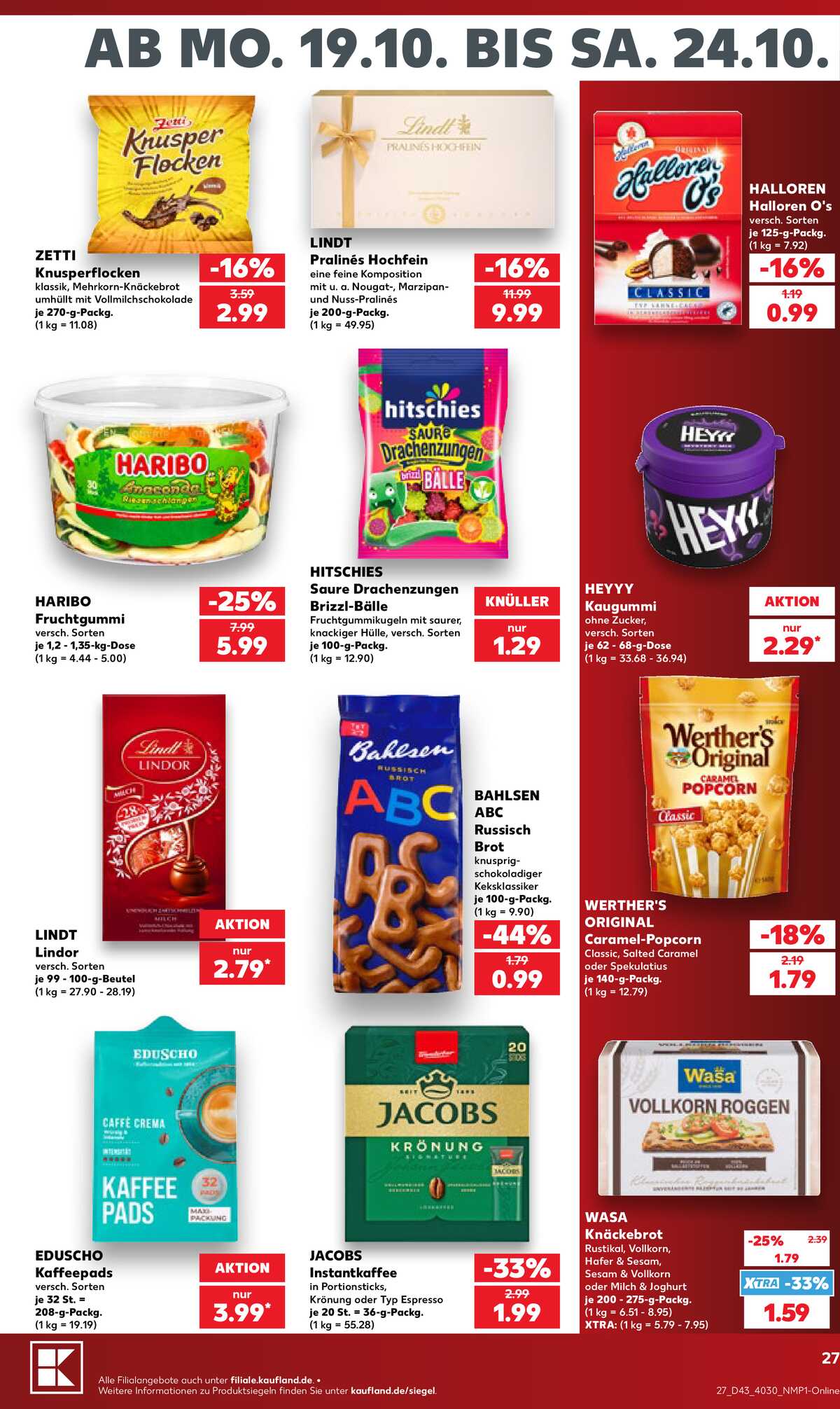 Leták Kaufland Německo 17.10.-17.10.2026 strana 27