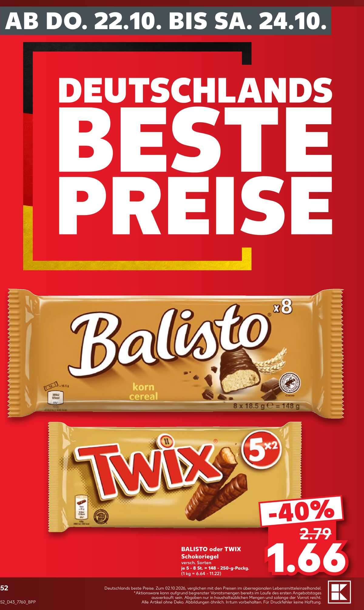 Leták Kaufland Německo 17.10.-17.10.2026 strana 52