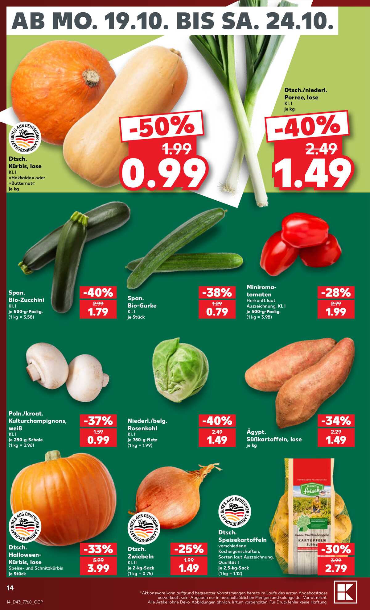 Leták Kaufland Německo 18.10.-24.10.2026 strana 14