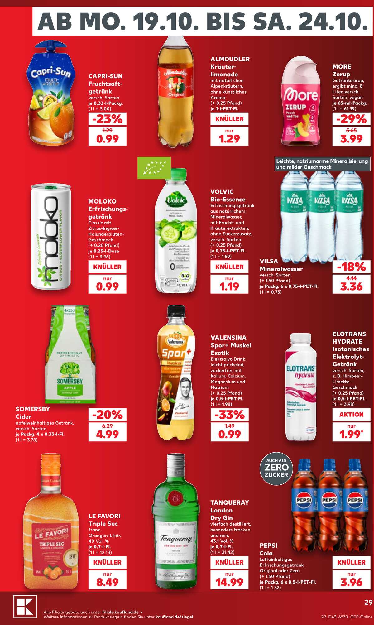 Leták Kaufland Německo 18.10.-24.10.2026 strana 29