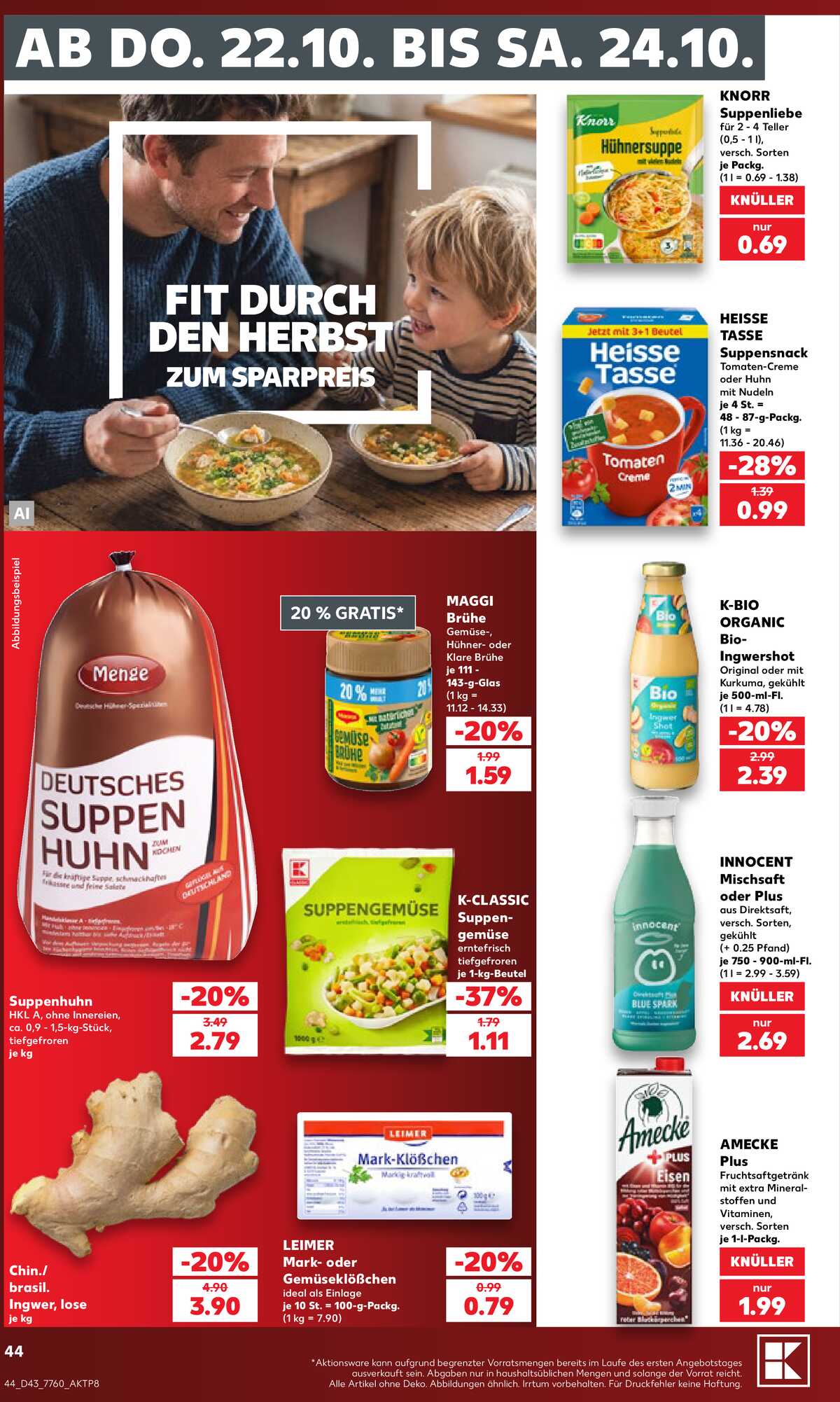 Leták Kaufland Německo 18.10.-24.10.2026 strana 44