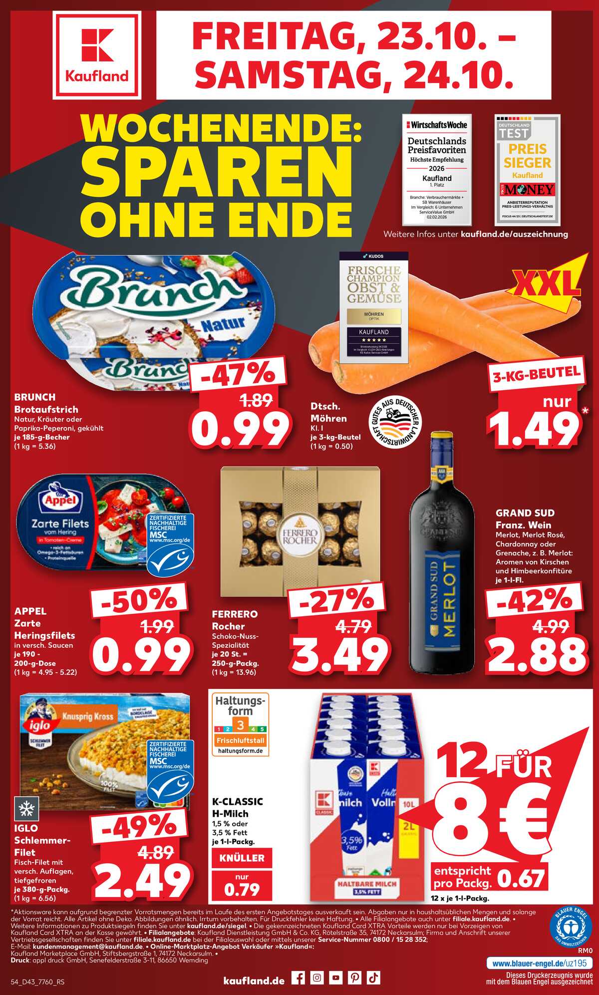 Leták Kaufland Německo 18.10.-24.10.2026 strana 54