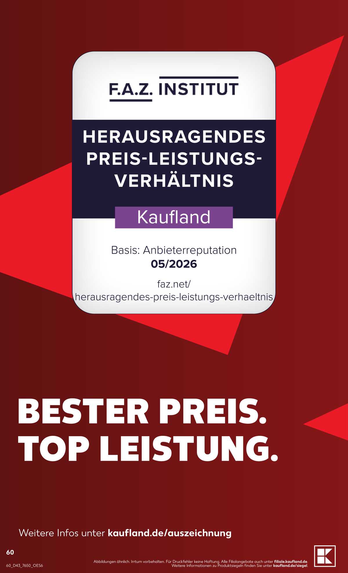 Leták Kaufland Německo 18.10.-24.10.2026 strana 60