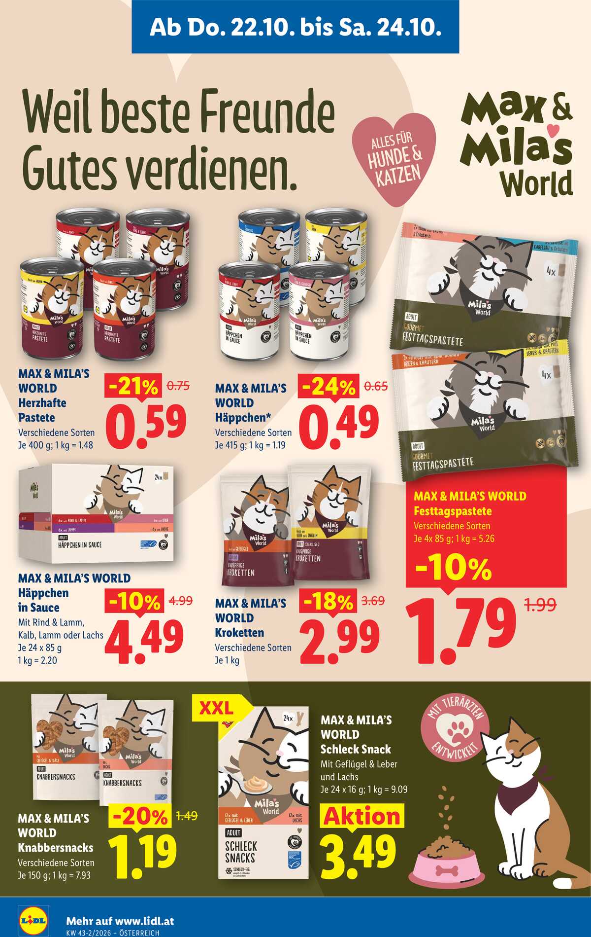 Leták Lidl Rakousko 22.10.-28.10.2026 strana 2