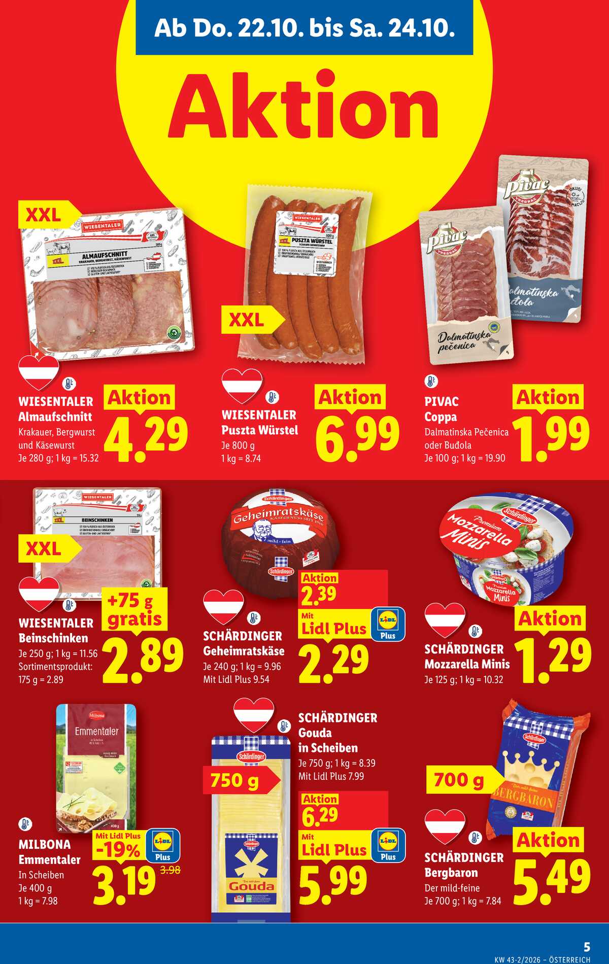 Leták Lidl Rakousko 22.10.-28.10.2026 strana 7