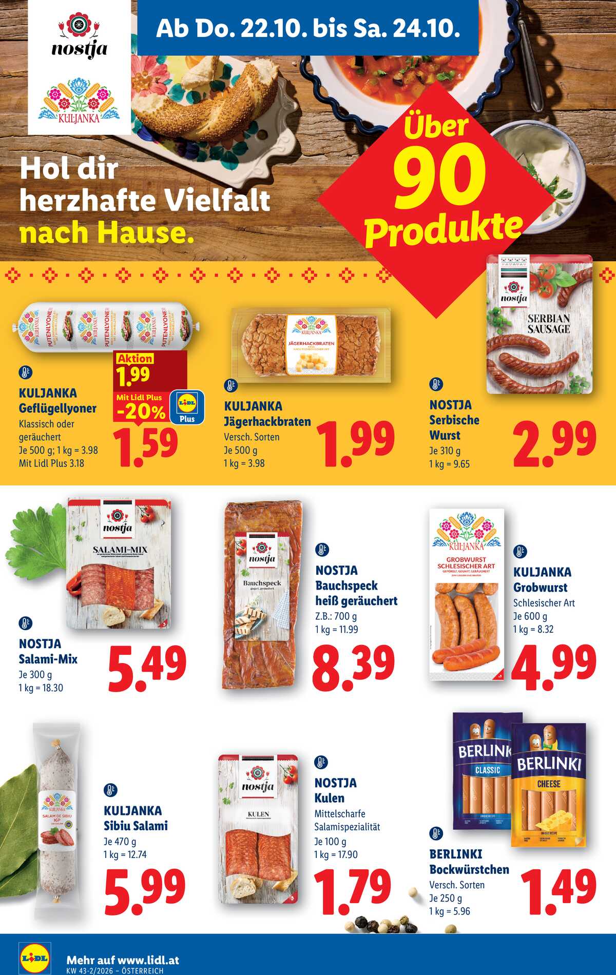 Leták Lidl Rakousko 22.10.-28.10.2026 strana 14