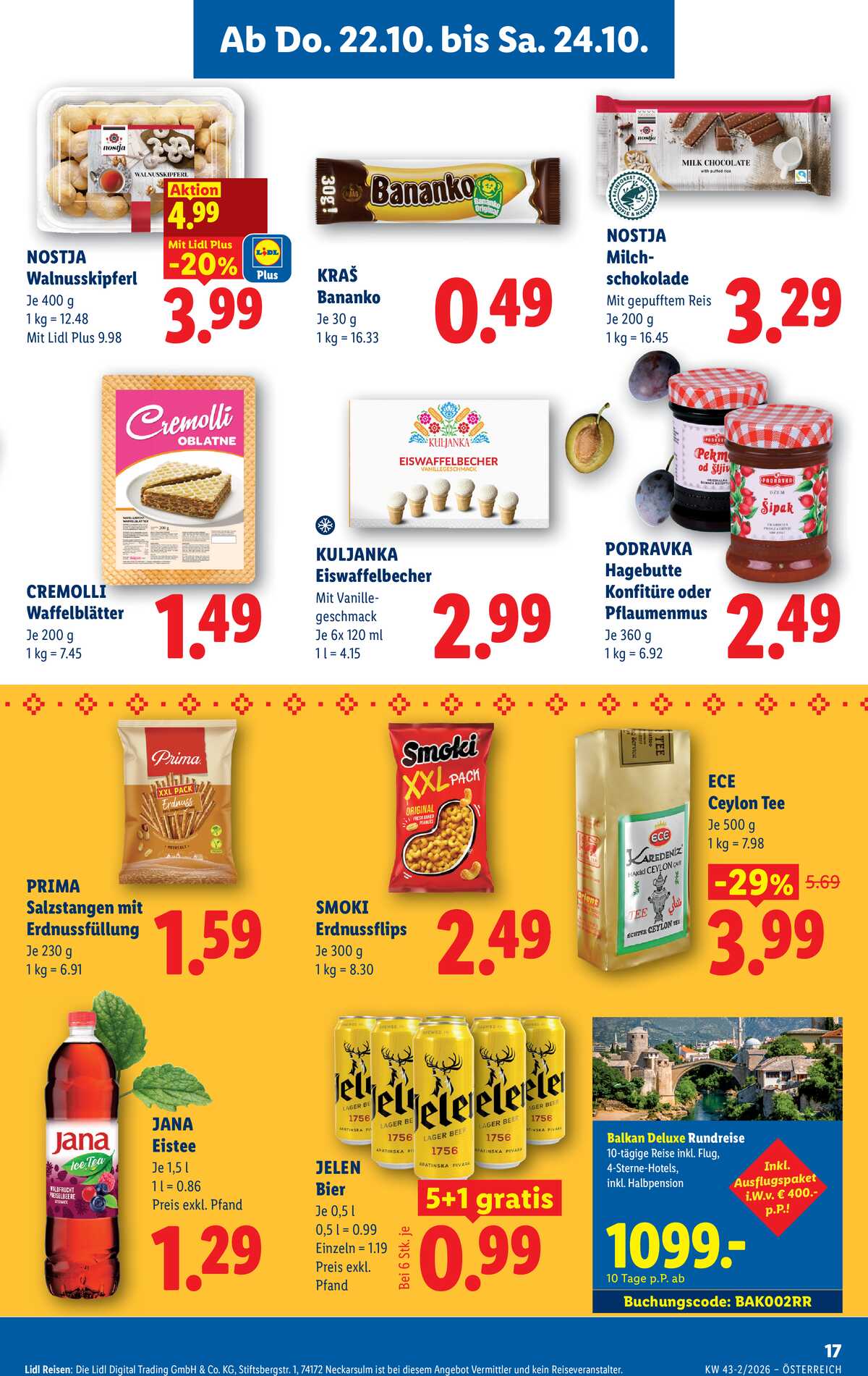 Leták Lidl Rakousko 22.10.-28.10.2026 strana 19
