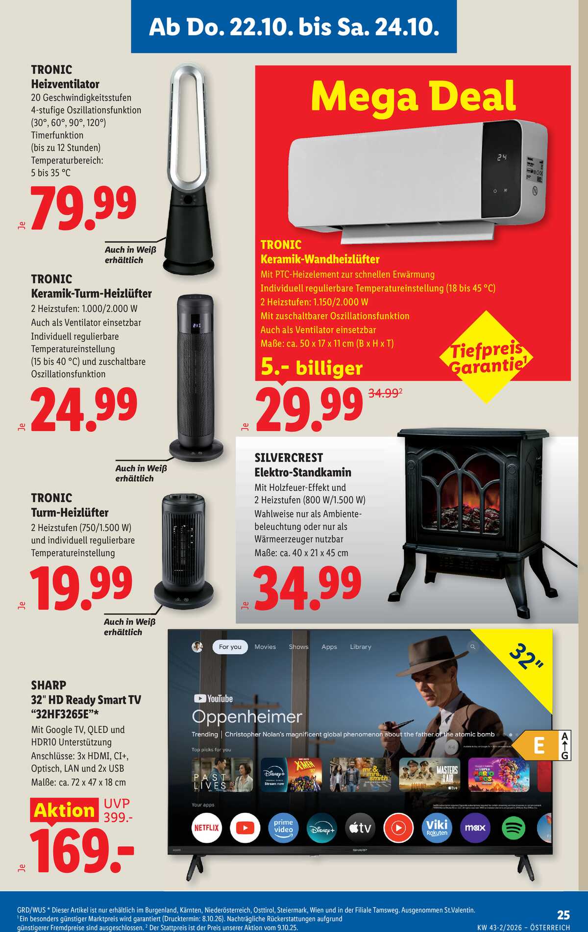 Leták Lidl Rakousko 22.10.-28.10.2026 strana 31
