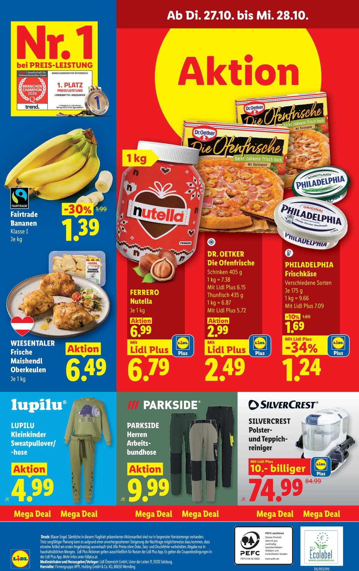 Leták Lidl Rakousko 22.10.-28.10.2026 strana 33