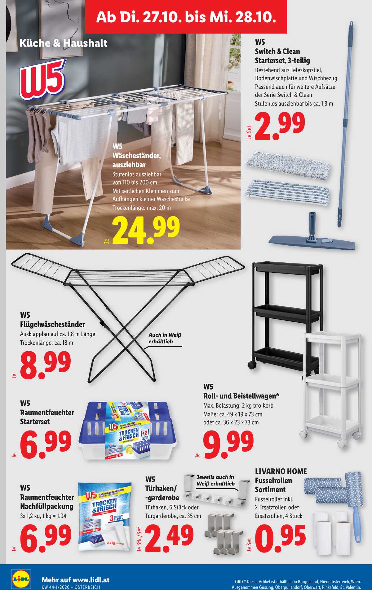 Leták Lidl Rakousko 22.10.-28.10.2026 strana 39