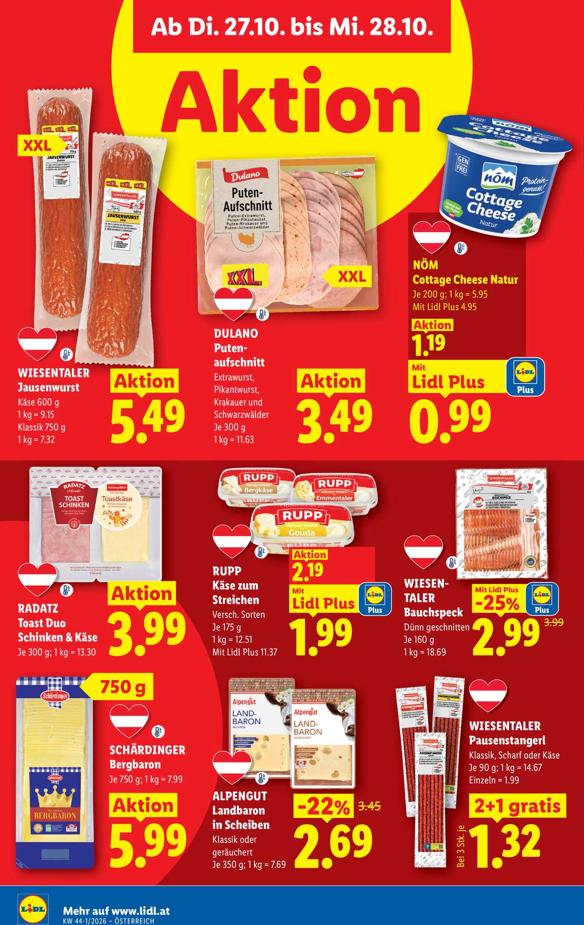 Leták Lidl Rakousko 22.10.-28.10.2026 strana 45