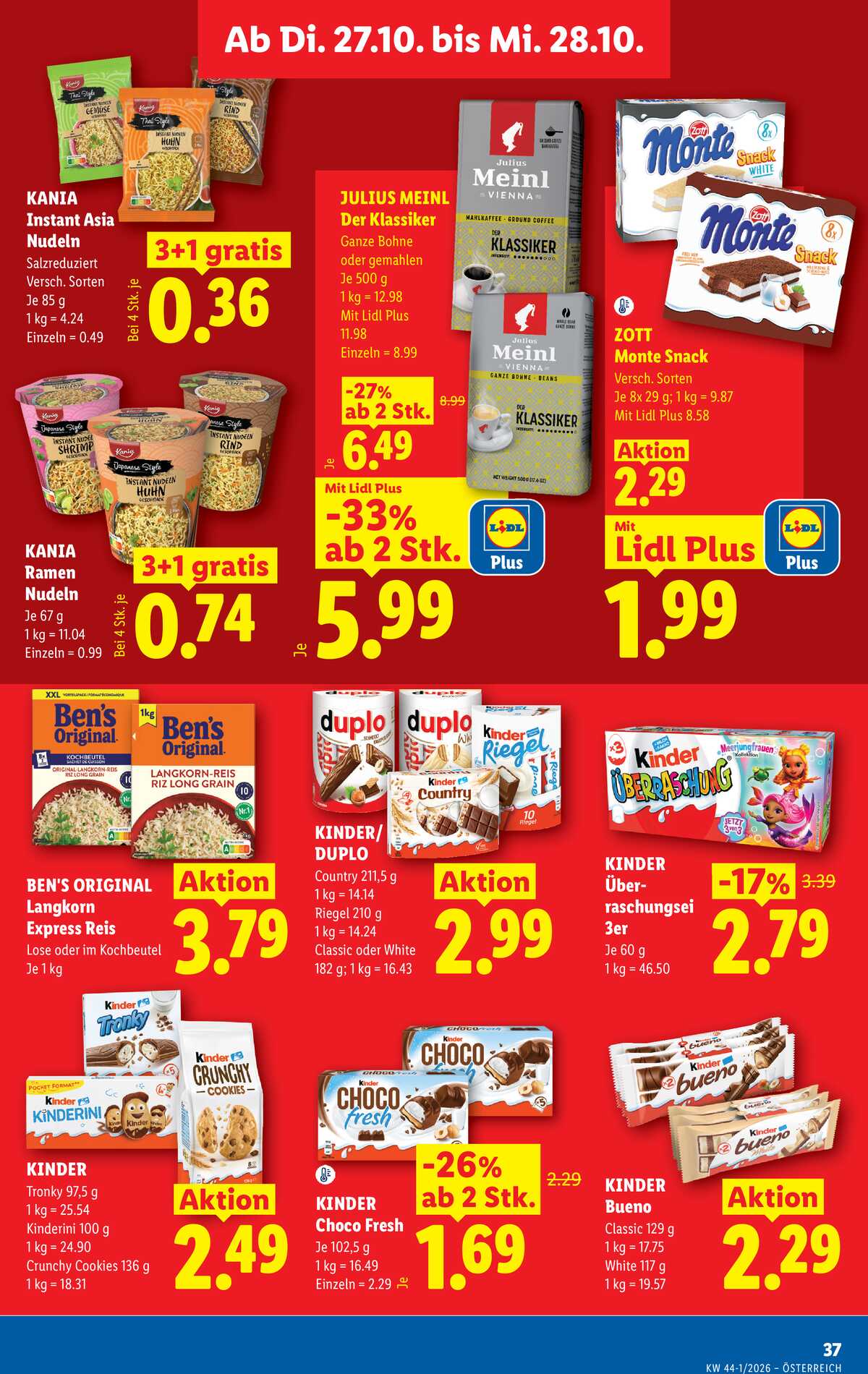 Leták Lidl Rakousko 22.10.-28.10.2026 strana 46
