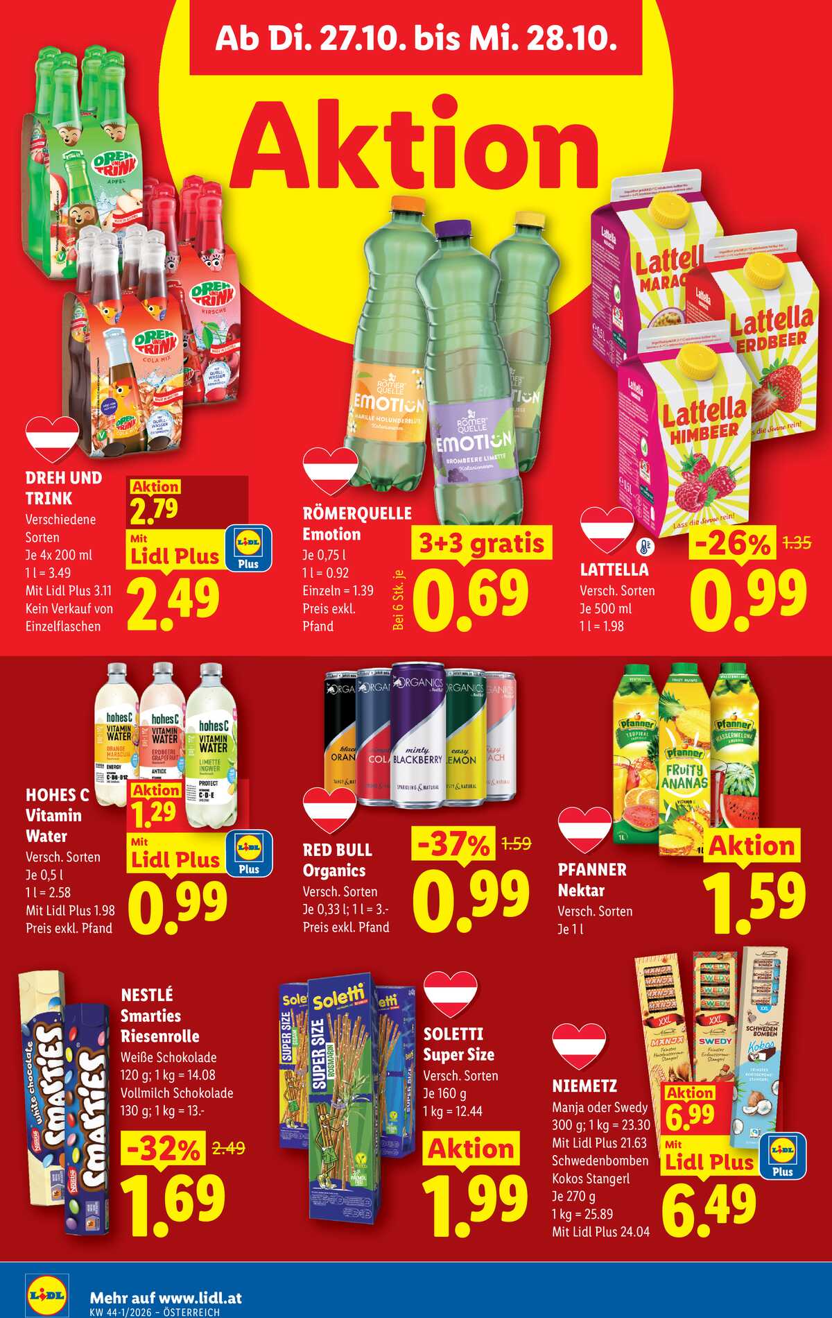 Leták Lidl Rakousko 22.10.-28.10.2026 strana 47