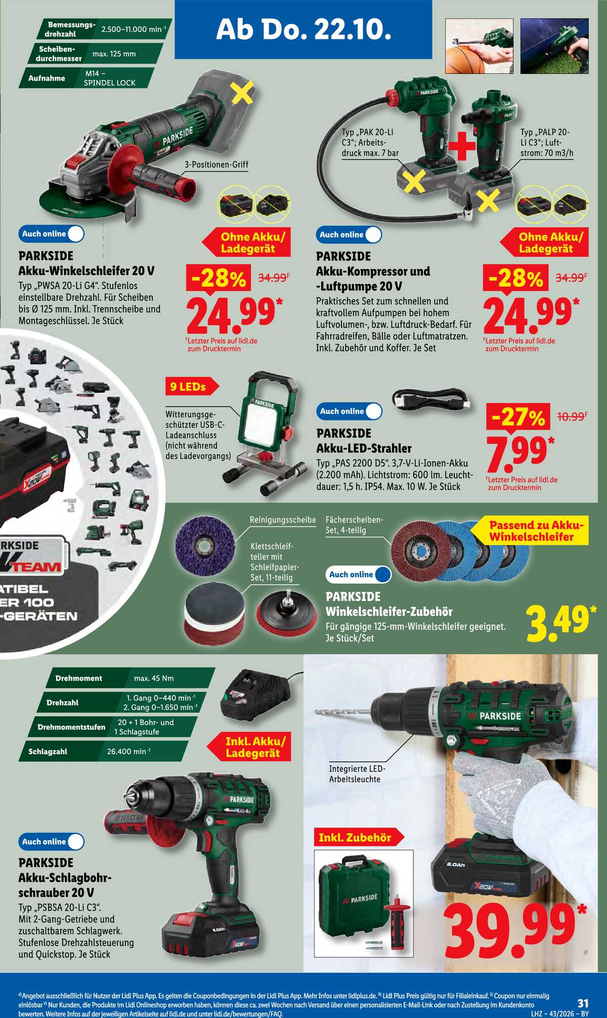 Leták Lidl Německo 19.10.-24.10.2026 strana 47