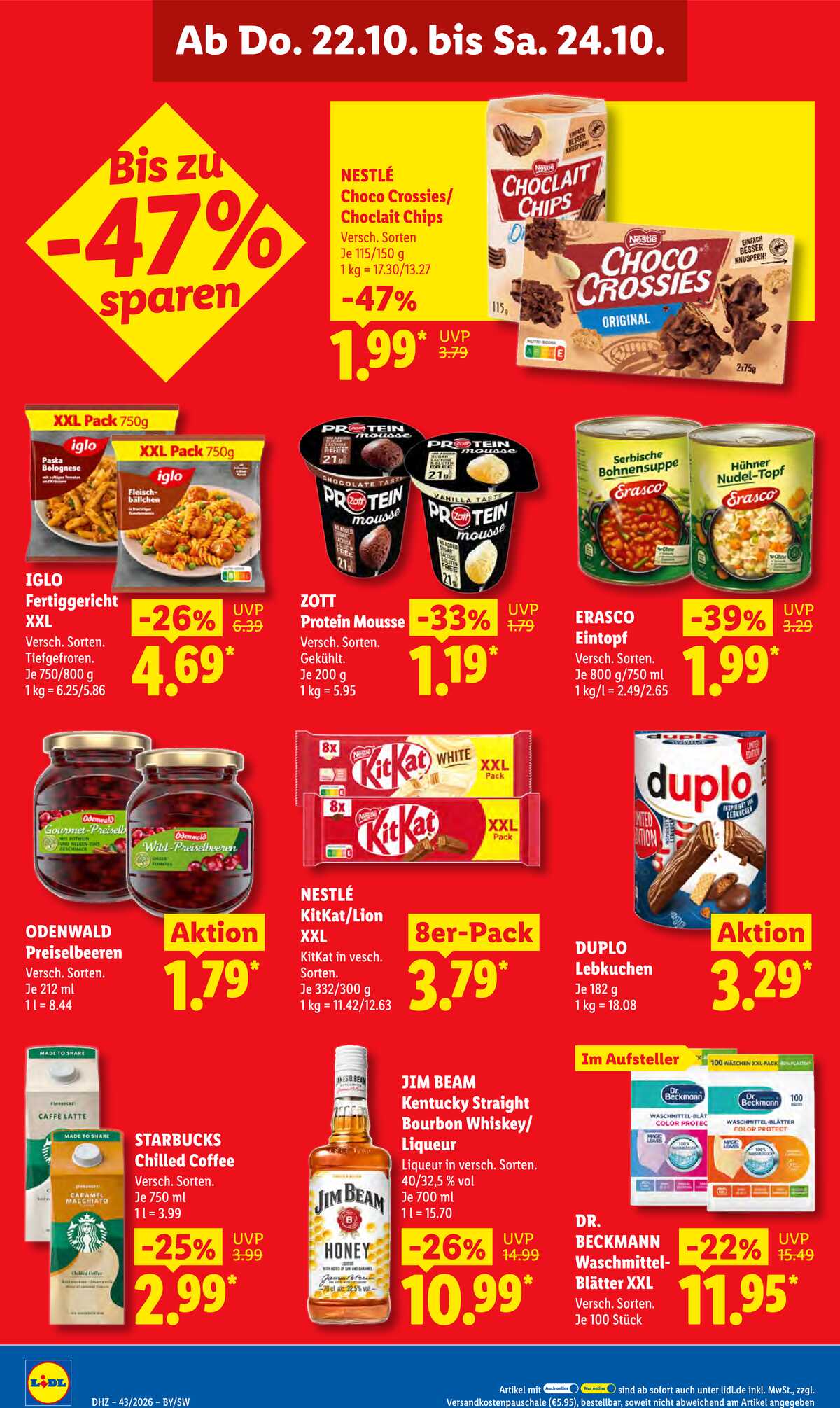 Leták Lidl Německo 19.10.-24.10.2026 strana 70