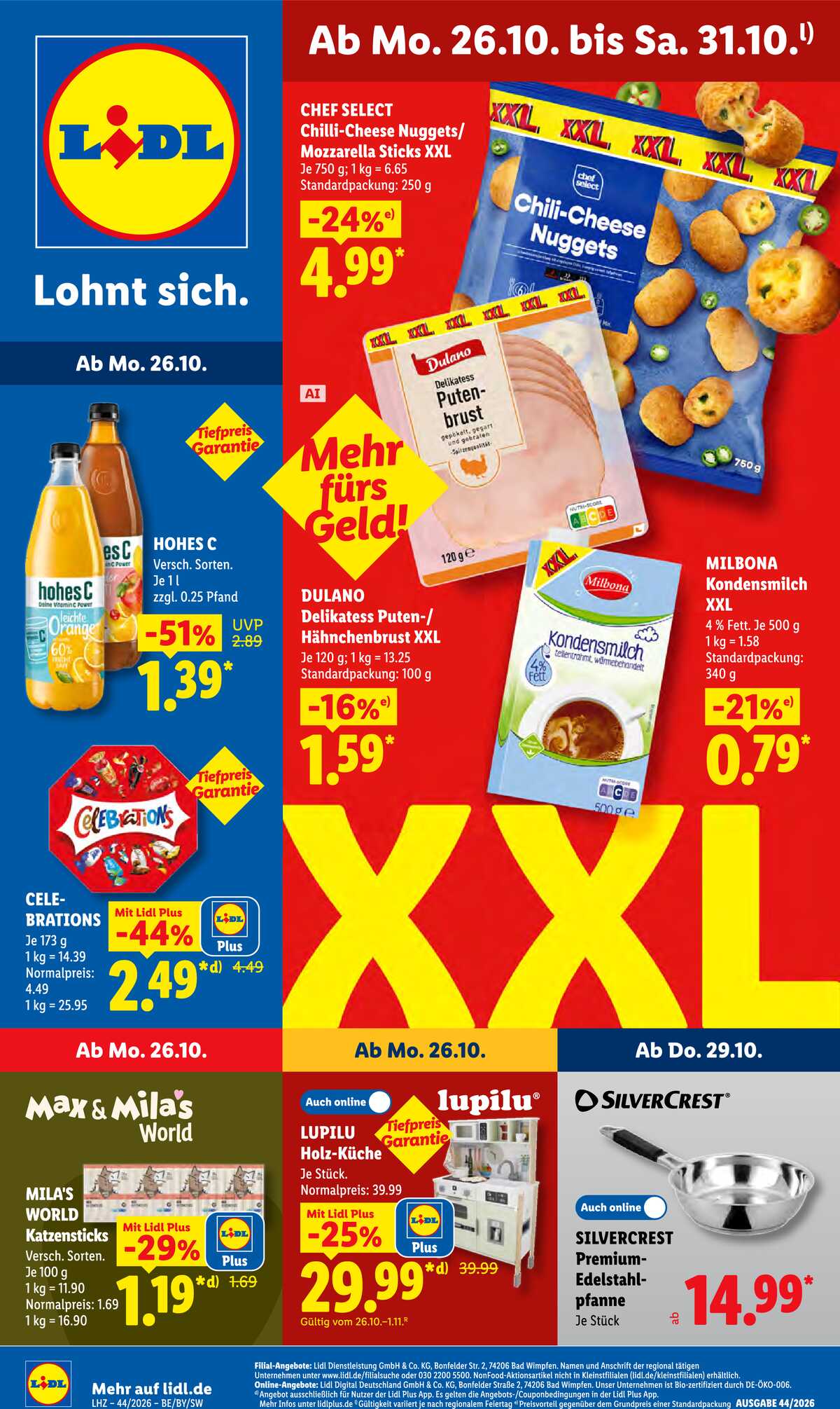 Leták Lidl Německo 26.10.-31.10.2026 strana 1