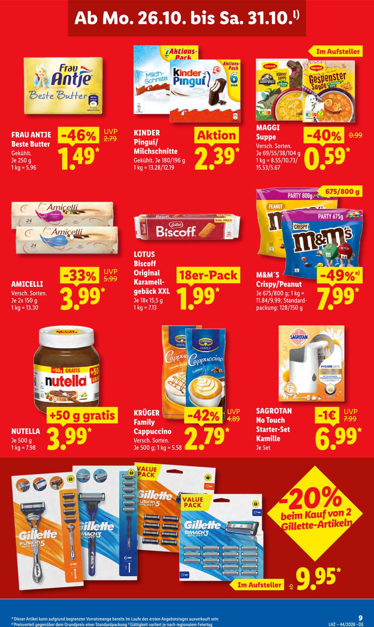 Leták Lidl Německo 26.10.-31.10.2026 strana 19