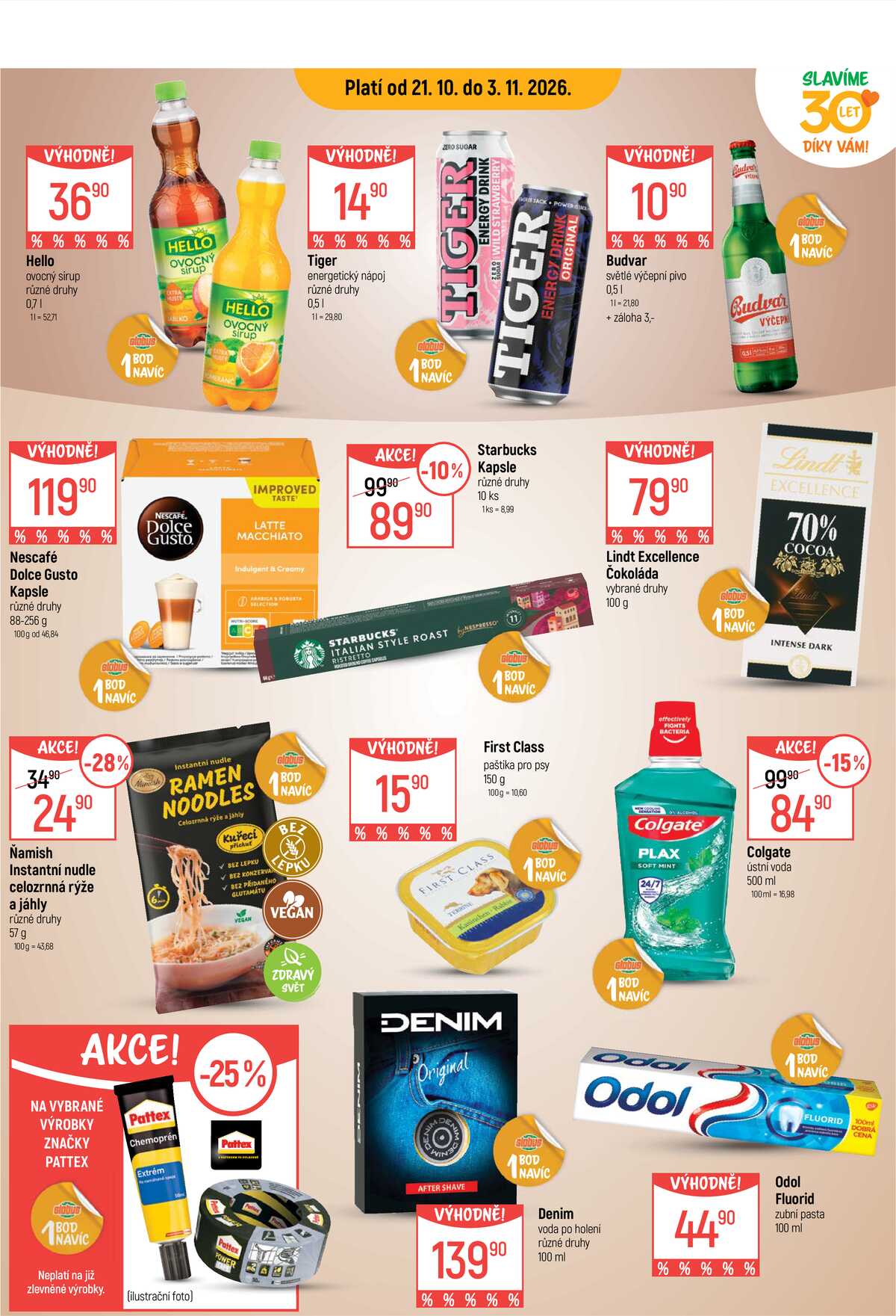 Akční leták Globus 21.10. - 27.10.2026 - Globus Liberec strana 13