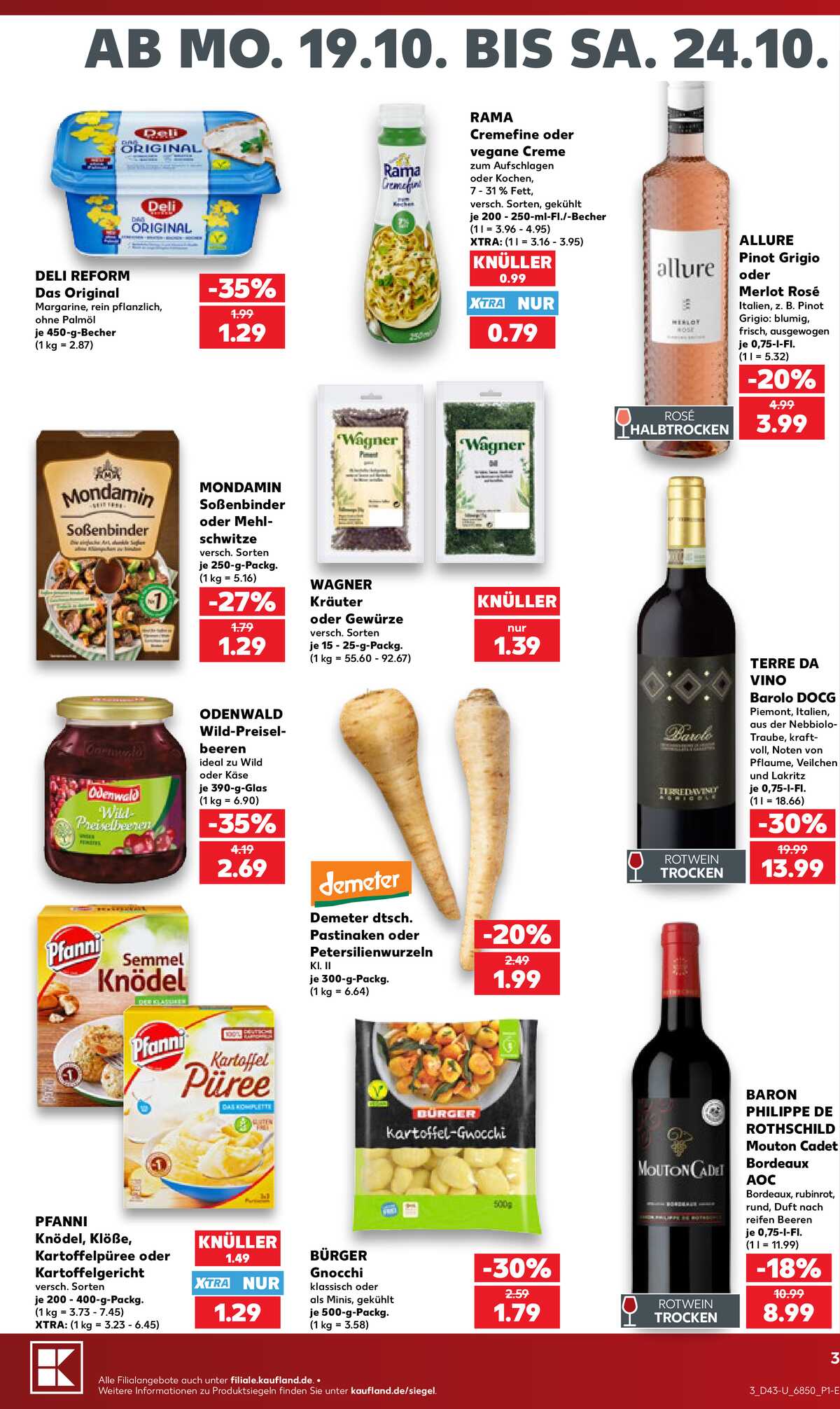 Leták Kaufland Německo 19.10.-24.10.2026 strana 3