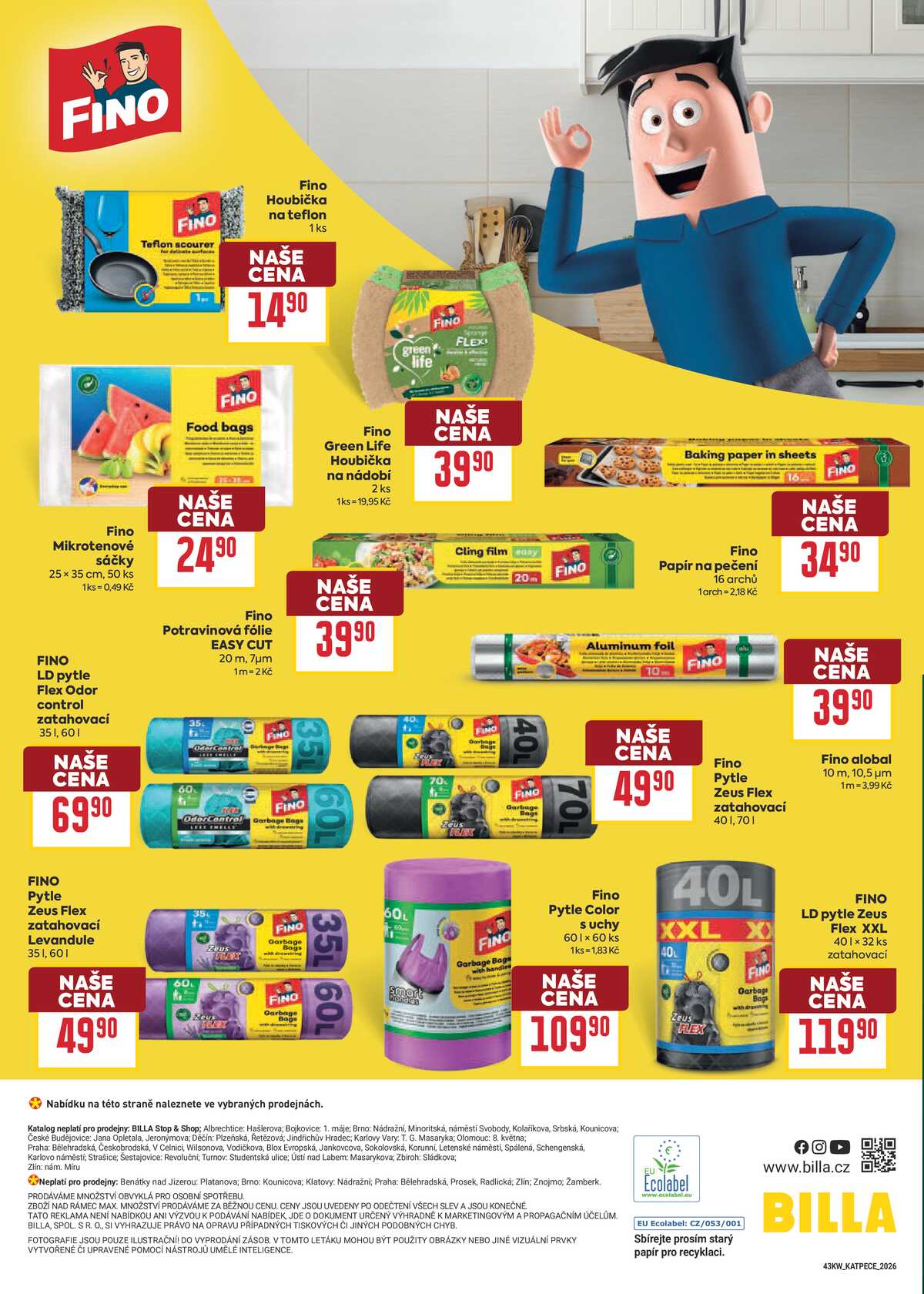 BILLA katalog Úklid od 21.10. do 10.11.2026 strana 14