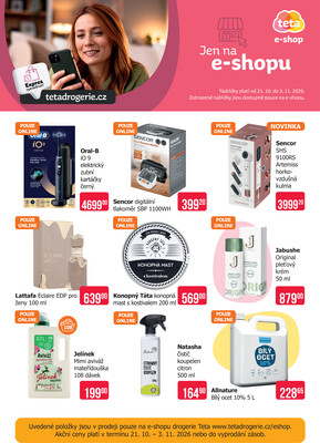 Teta drogerie eshop od 20.10. do 3.11.2026