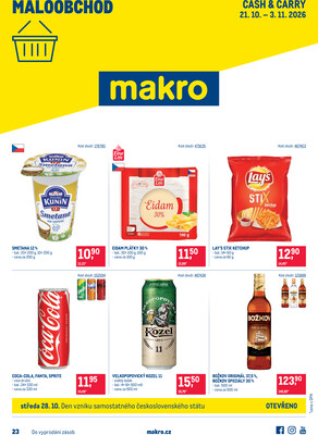 MAKRO Maloobchod od 21.10. do 3.11.2026