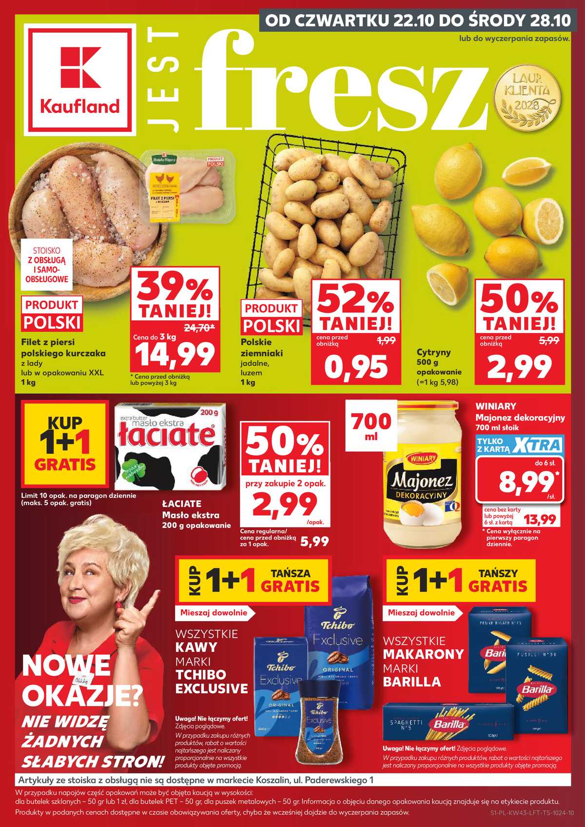 Leták Kaufland Polsko 22.10.-28.10.2026 - Týdenní zpravodaj strana 1