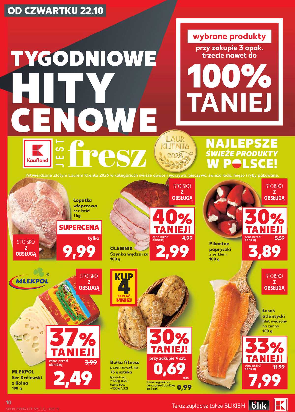 Leták Kaufland Polsko 22.10.-28.10.2026 - Týdenní zpravodaj strana 10