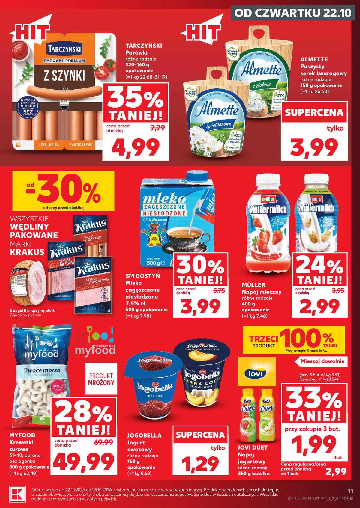 Leták Kaufland Polsko 22.10.-28.10.2026 - Týdenní zpravodaj strana 11