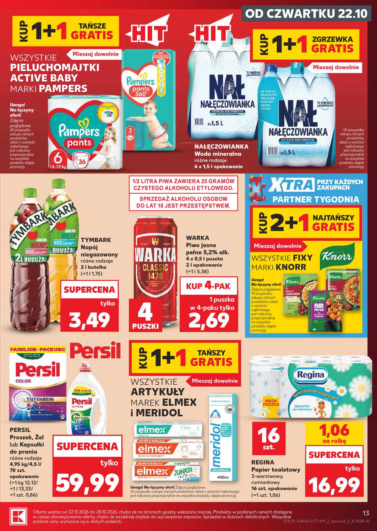 Leták Kaufland Polsko 22.10.-28.10.2026 - Týdenní zpravodaj strana 13