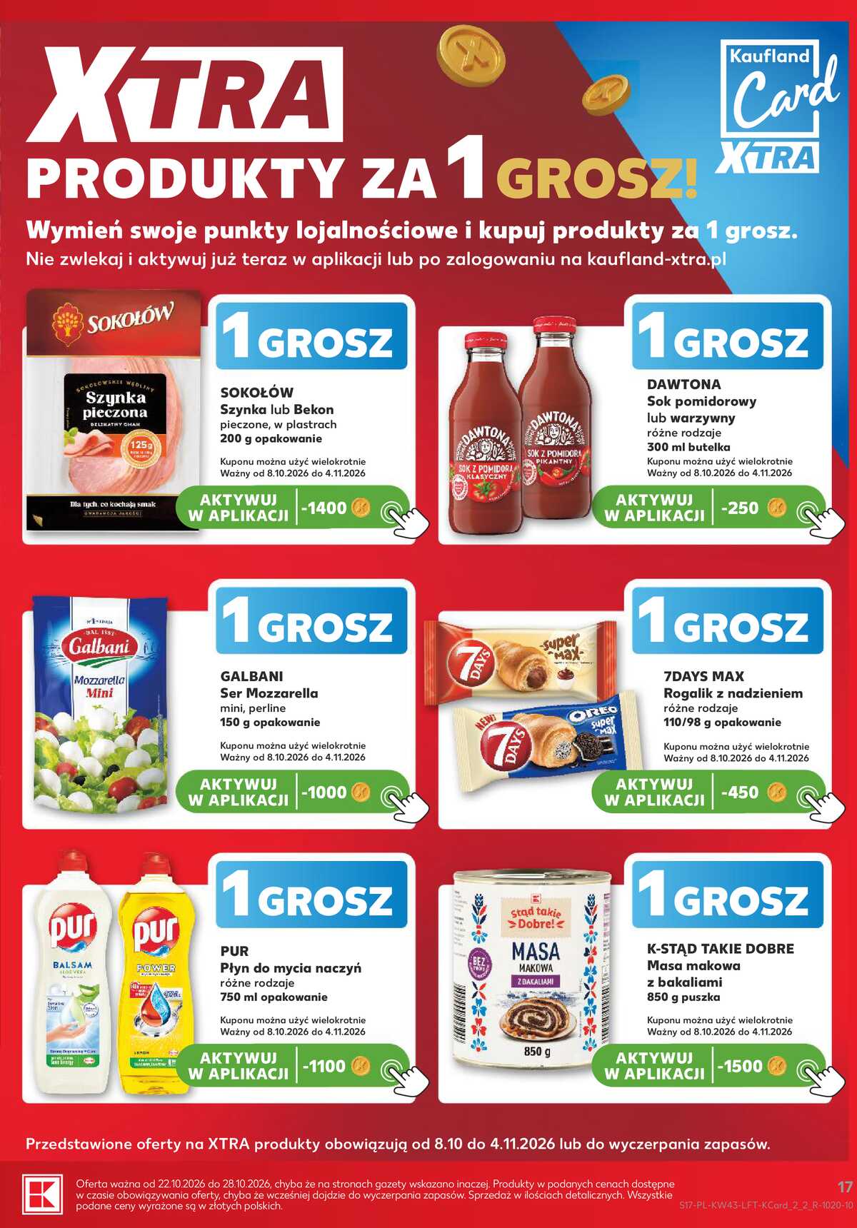 Leták Kaufland Polsko 22.10.-28.10.2026 - Týdenní zpravodaj strana 17