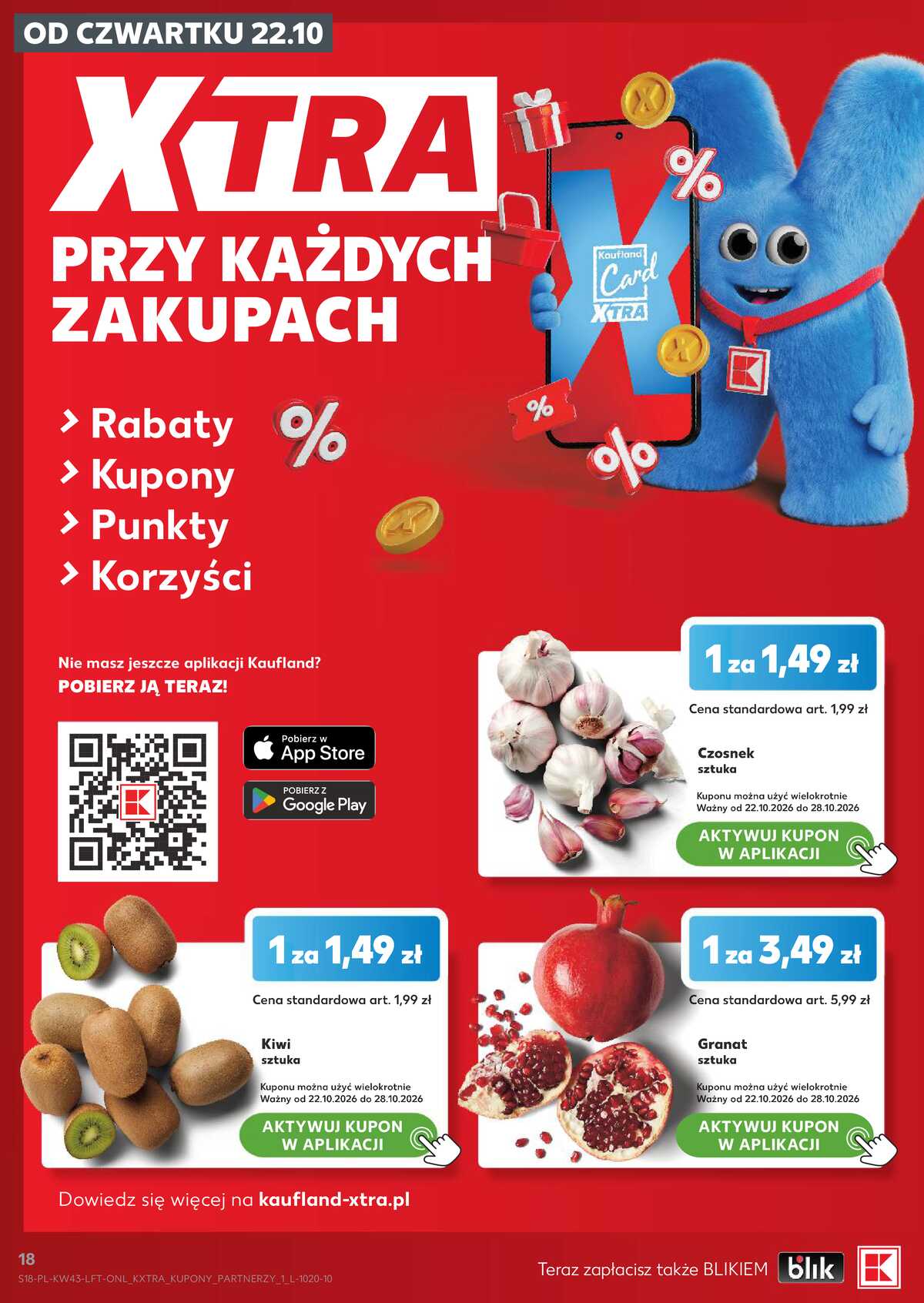Leták Kaufland Polsko 22.10.-28.10.2026 - Týdenní zpravodaj strana 18