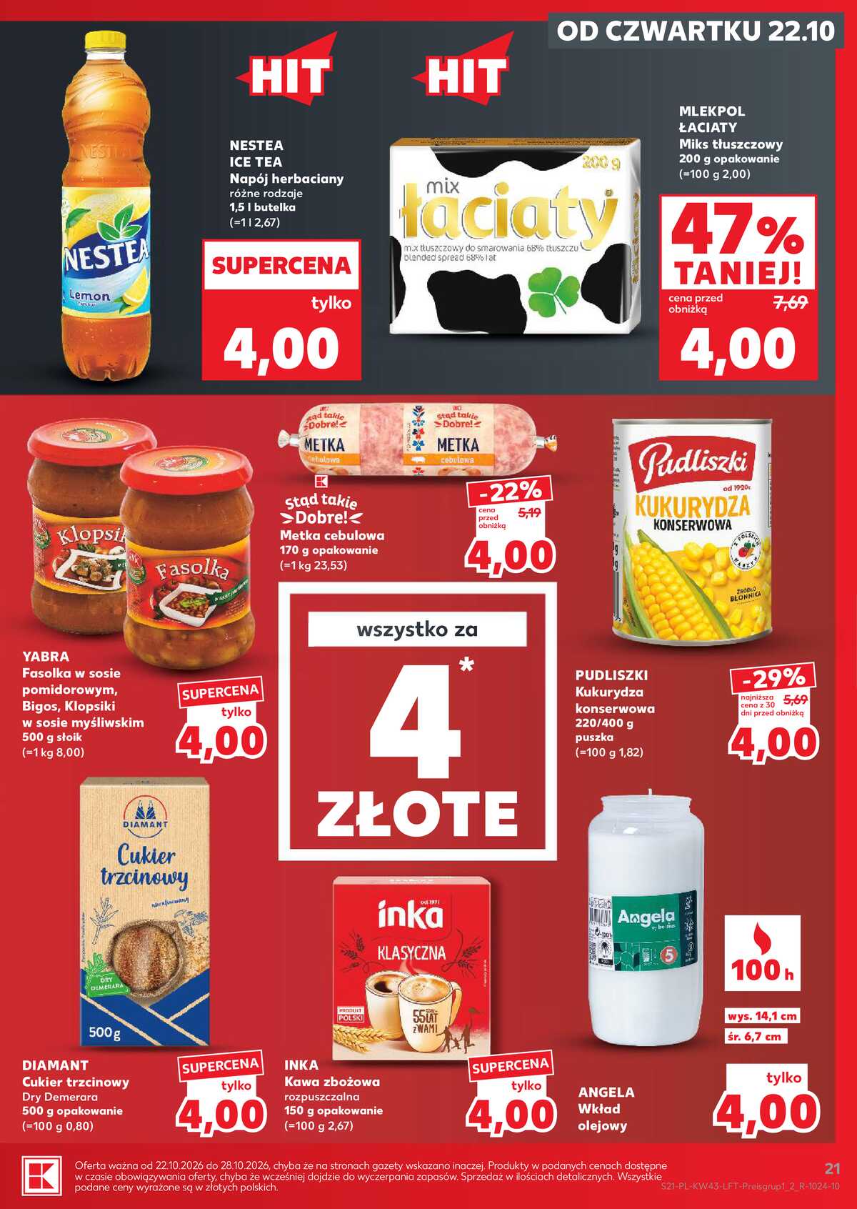 Leták Kaufland Polsko 22.10.-28.10.2026 - Týdenní zpravodaj strana 21