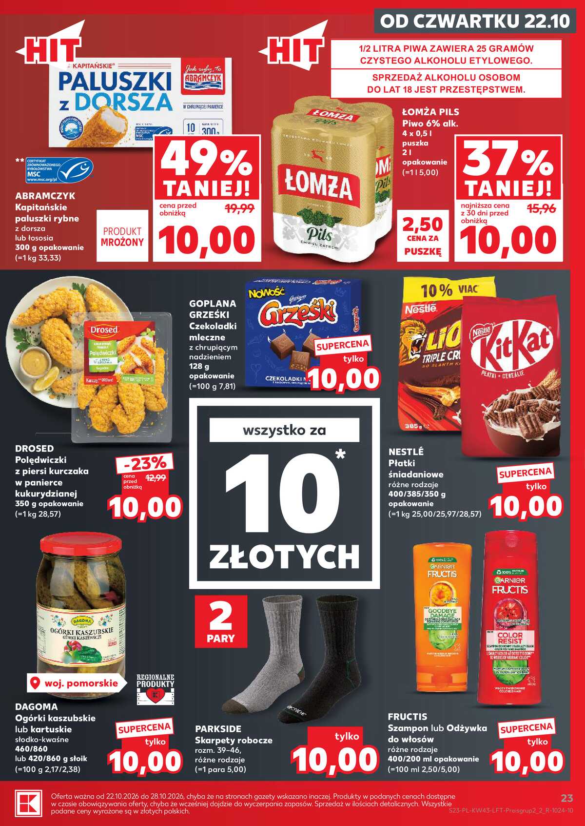 Leták Kaufland Polsko 22.10.-28.10.2026 - Týdenní zpravodaj strana 23
