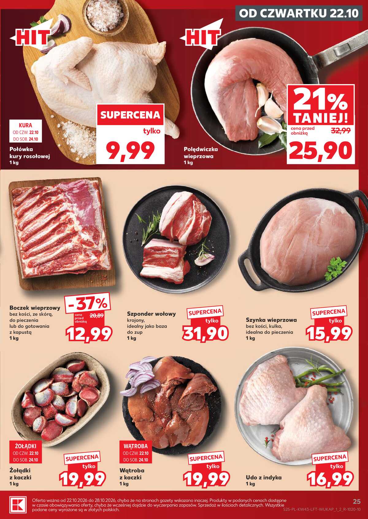 Leták Kaufland Polsko 22.10.-28.10.2026 - Týdenní zpravodaj strana 25