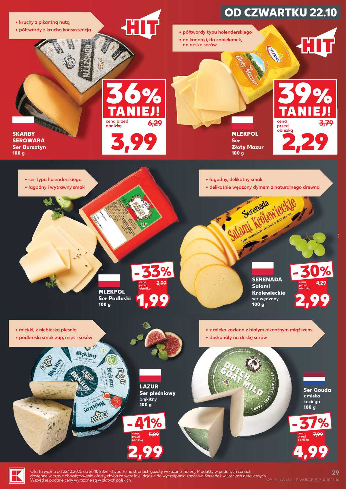 Leták Kaufland Polsko 22.10.-28.10.2026 - Týdenní zpravodaj strana 29