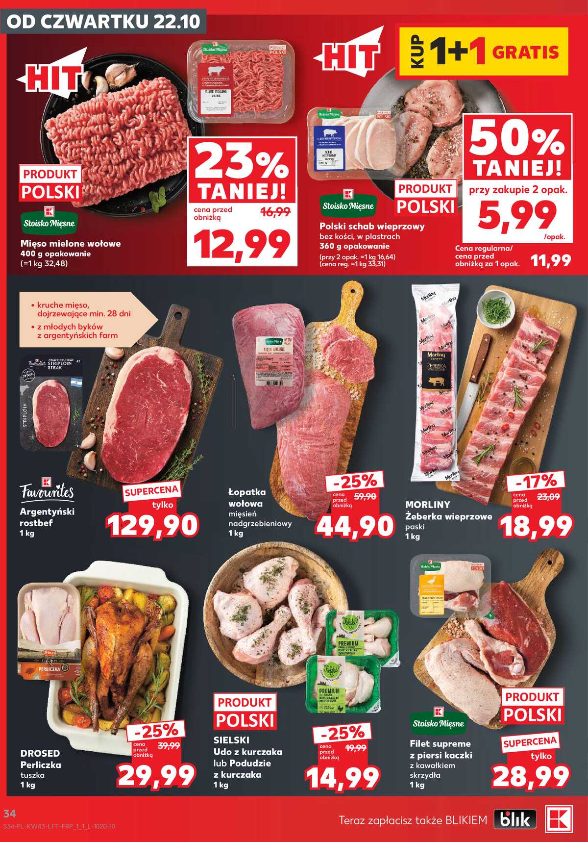 Leták Kaufland Polsko 22.10.-28.10.2026 - Týdenní zpravodaj strana 34