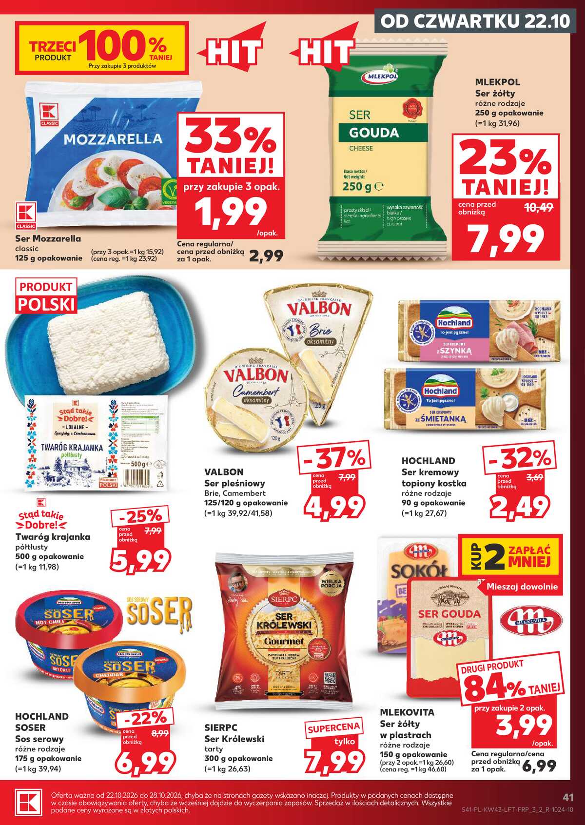 Leták Kaufland Polsko 22.10.-28.10.2026 - Týdenní zpravodaj strana 41