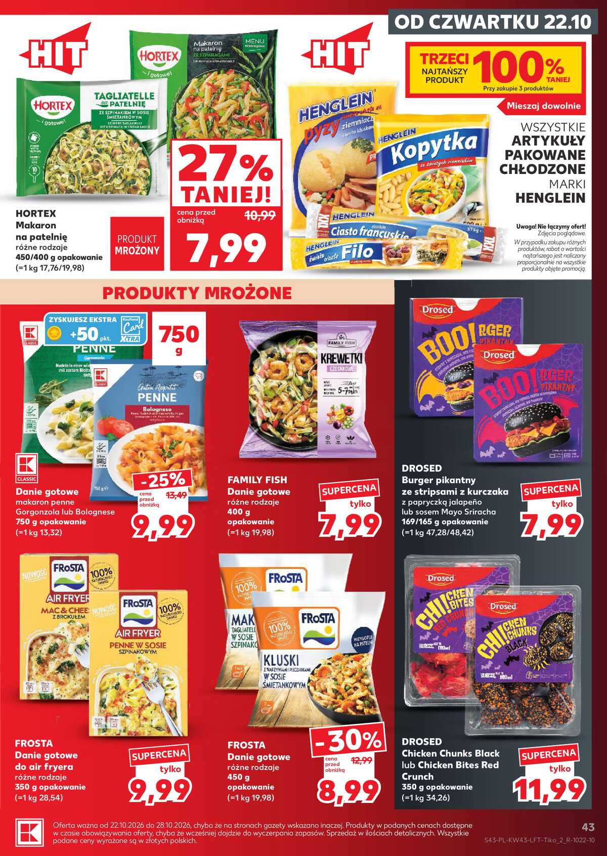 Leták Kaufland Polsko 22.10.-28.10.2026 - Týdenní zpravodaj strana 43