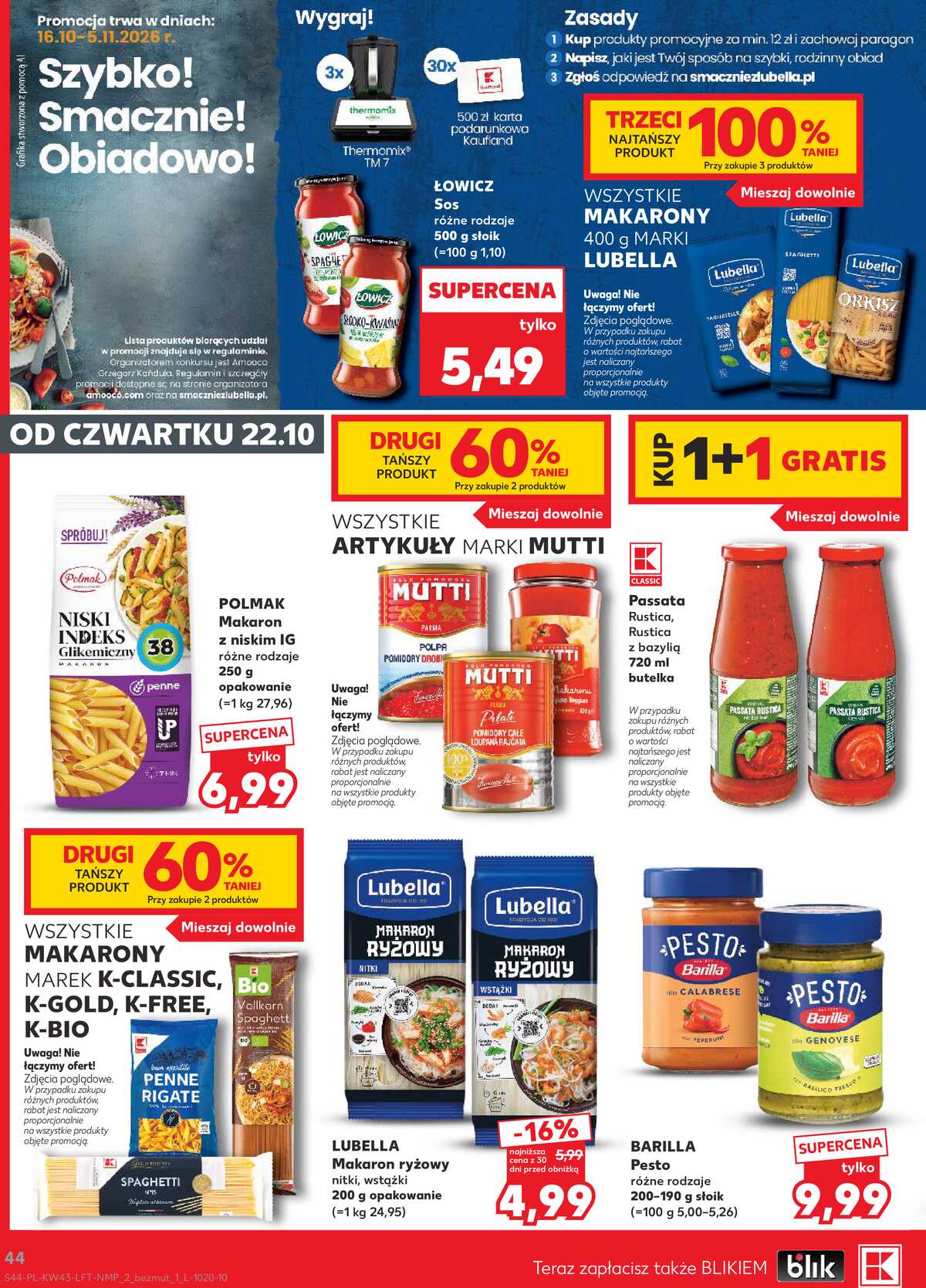 Leták Kaufland Polsko 22.10.-28.10.2026 - Týdenní zpravodaj strana 44