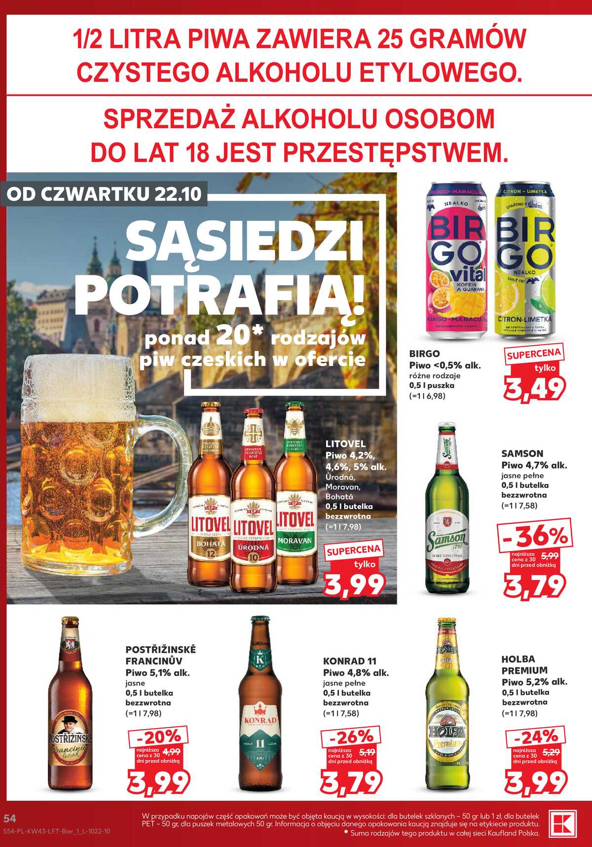 Leták Kaufland Polsko 22.10.-28.10.2026 - Týdenní zpravodaj strana 54