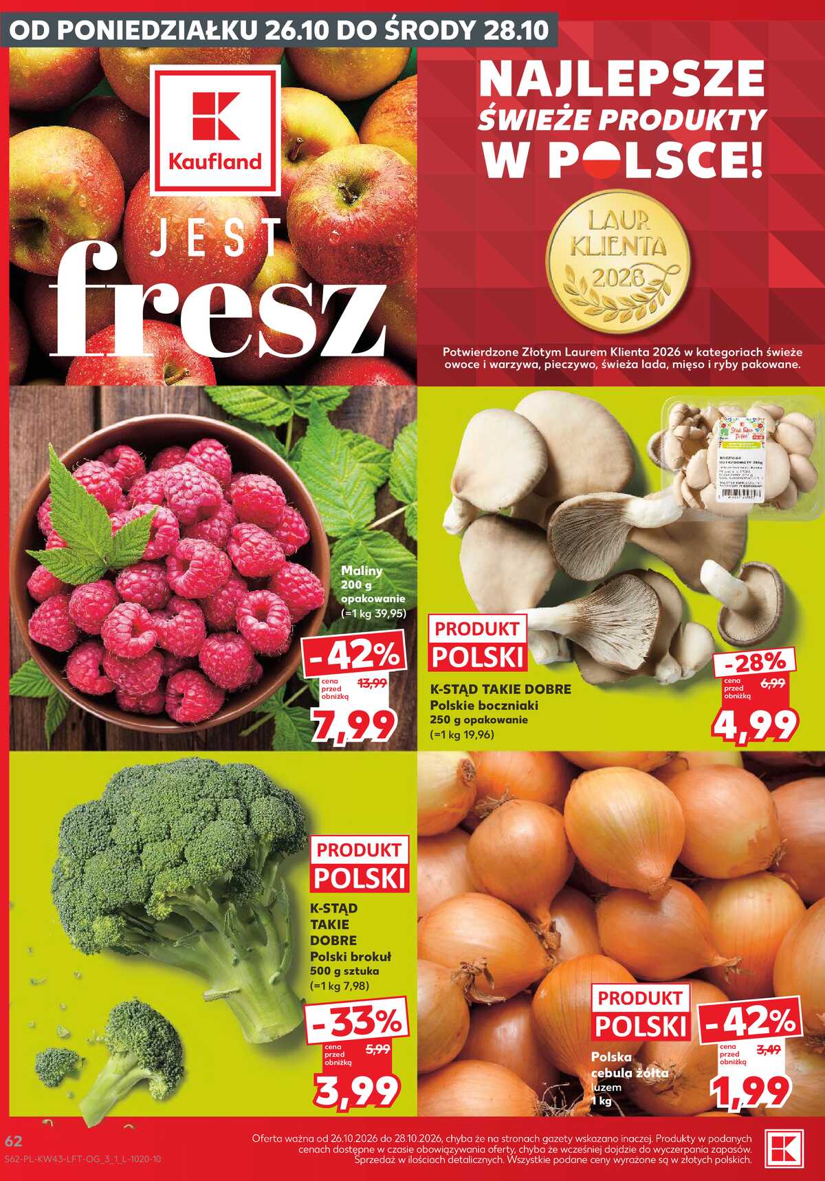 Leták Kaufland Polsko 22.10.-28.10.2026 - Týdenní zpravodaj strana 62