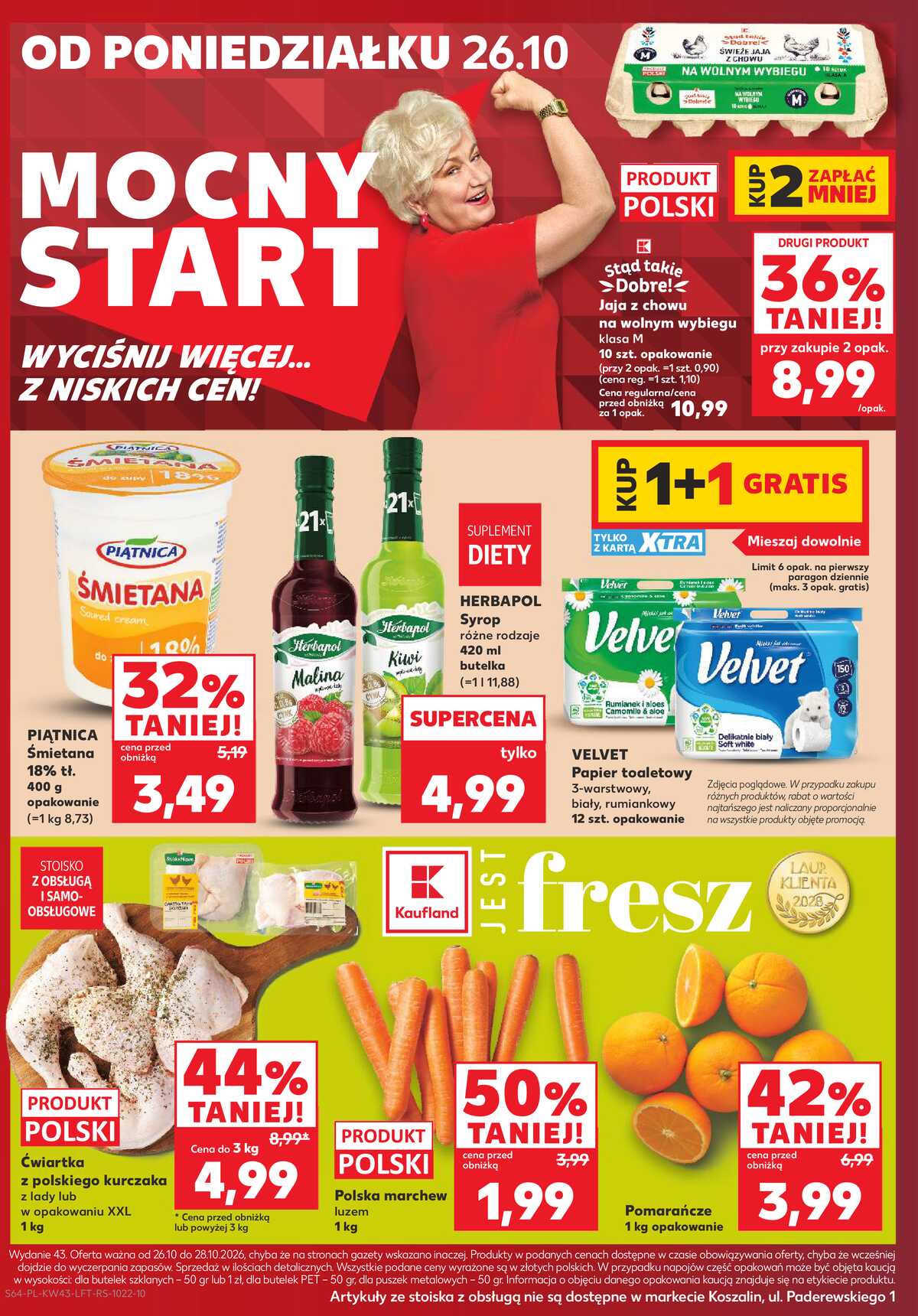 Leták Kaufland Polsko 22.10.-28.10.2026 - Týdenní zpravodaj strana 64