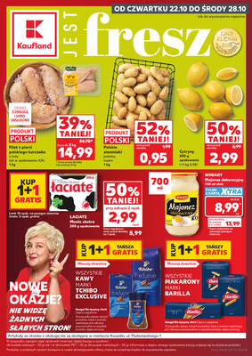 Leták Kaufland Polsko 22.10.-28.10.2026 - Týdenní zpravodaj