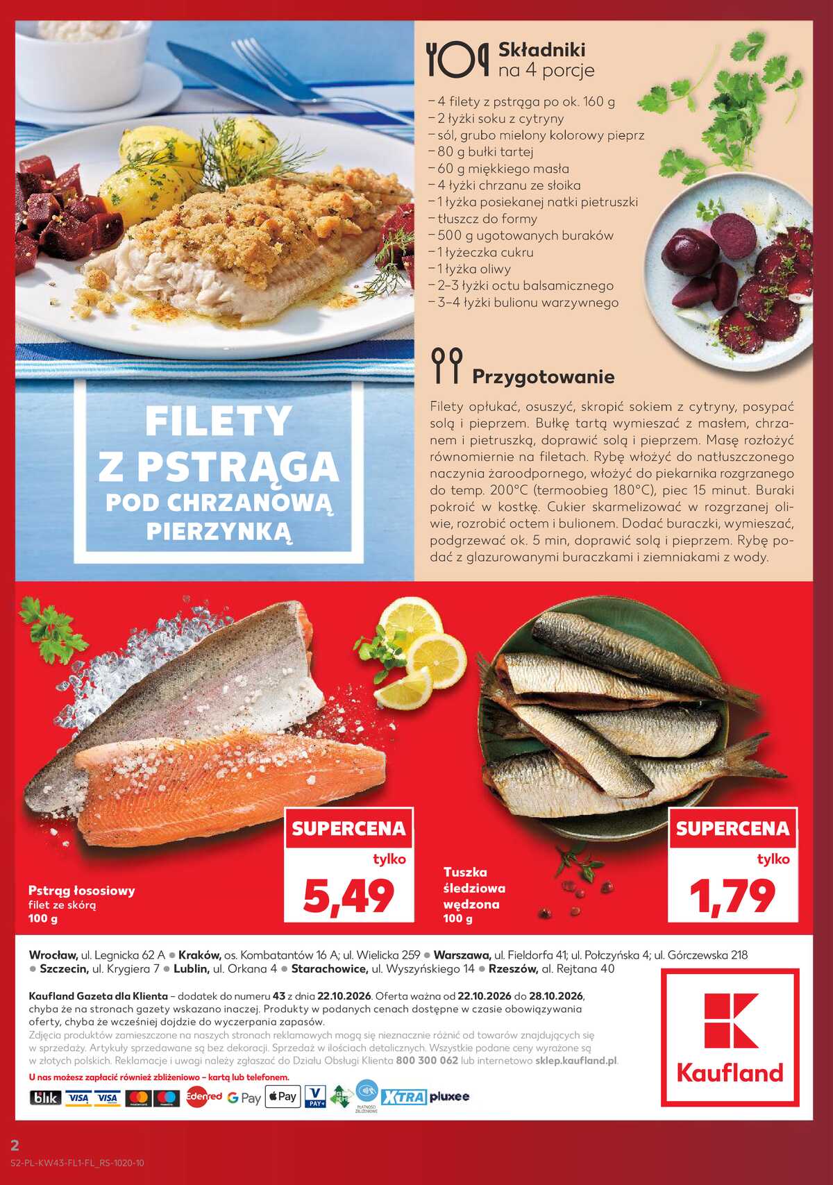 Leták Kaufland Polsko 22.10.-28.10.2026 - Ryby z našeho pultu strana 2