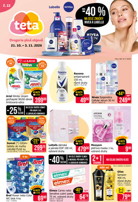 Teta drogerie  od 21.10. do 3.11.2026
